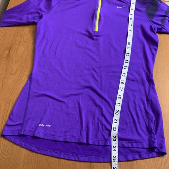 Nike Dri-Fit Quarter Zip Small Purple - Picture 5 of 8